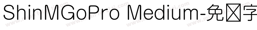 ShinMGoPro Medium字体转换